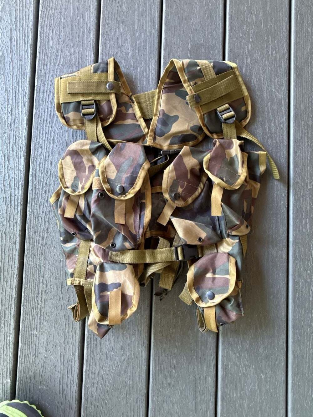 US Military M81 Woodland Camo Tactical Load Bearing Vest LBV